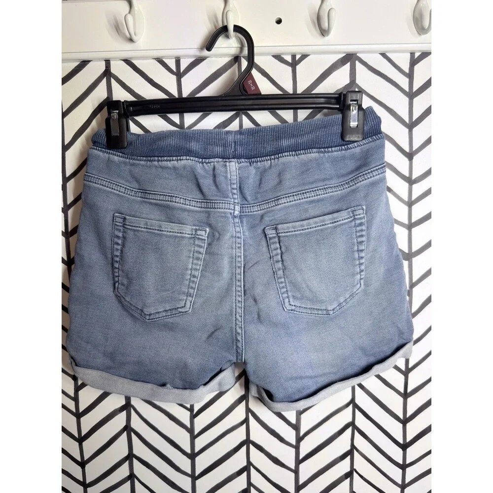Cat & Jack Blue Denim Butterfly Embroidered Shorts Girls XL 14/16 7023